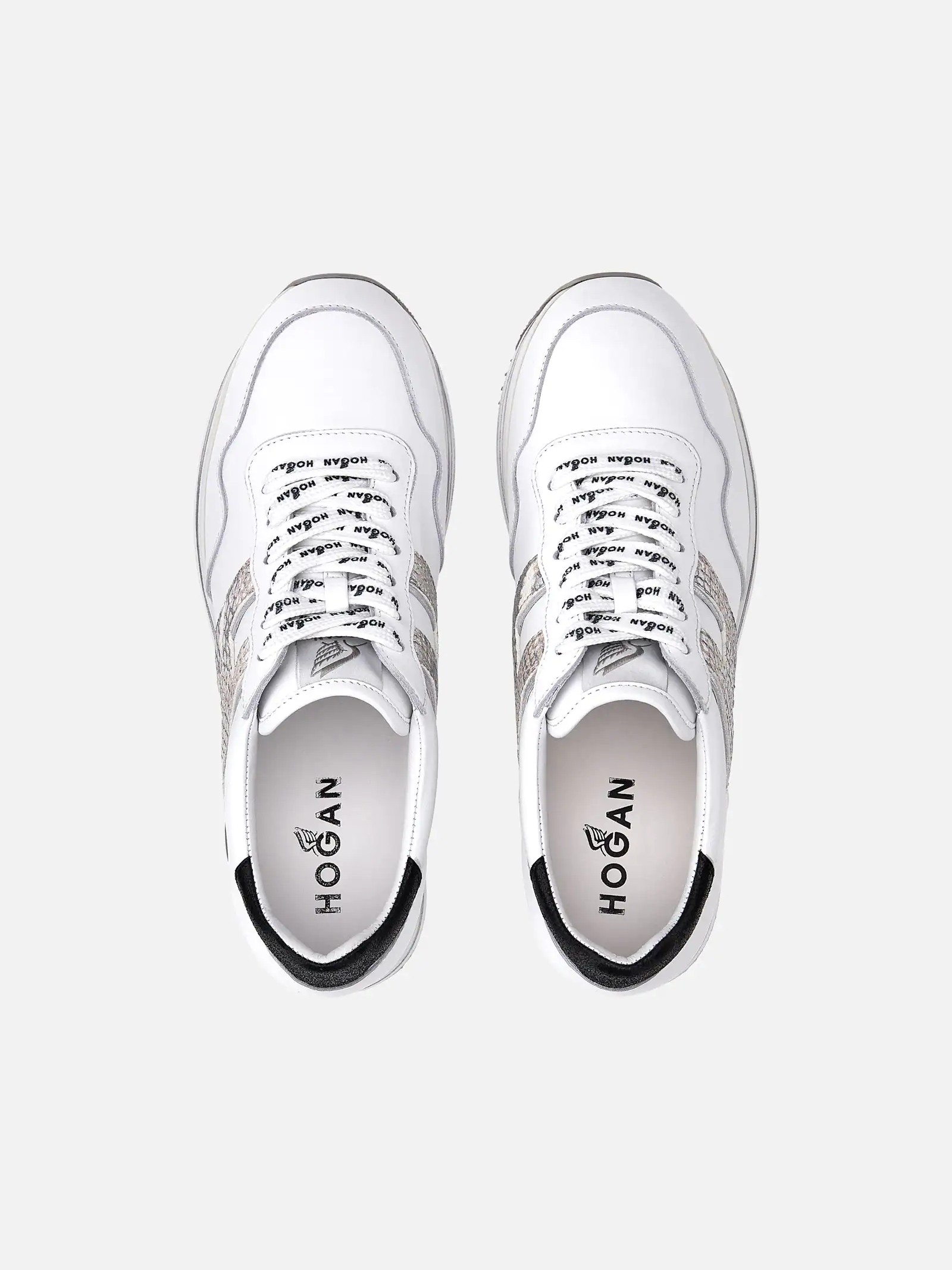 hogan midi platform sneakers