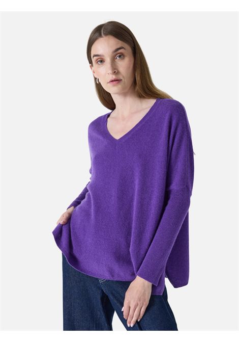 Camille poncho Absolute Cashmere ABSOLUT CASHMERE | Knitwear | ACF202012CGRAPE