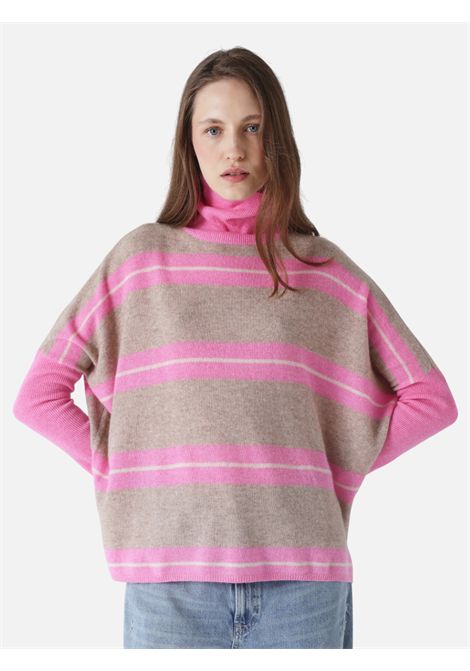 Joanna poncho Absolute Cashmere ABSOLUT CASHMERE | Knitwear | ACF202034CSTRIPES CANDY