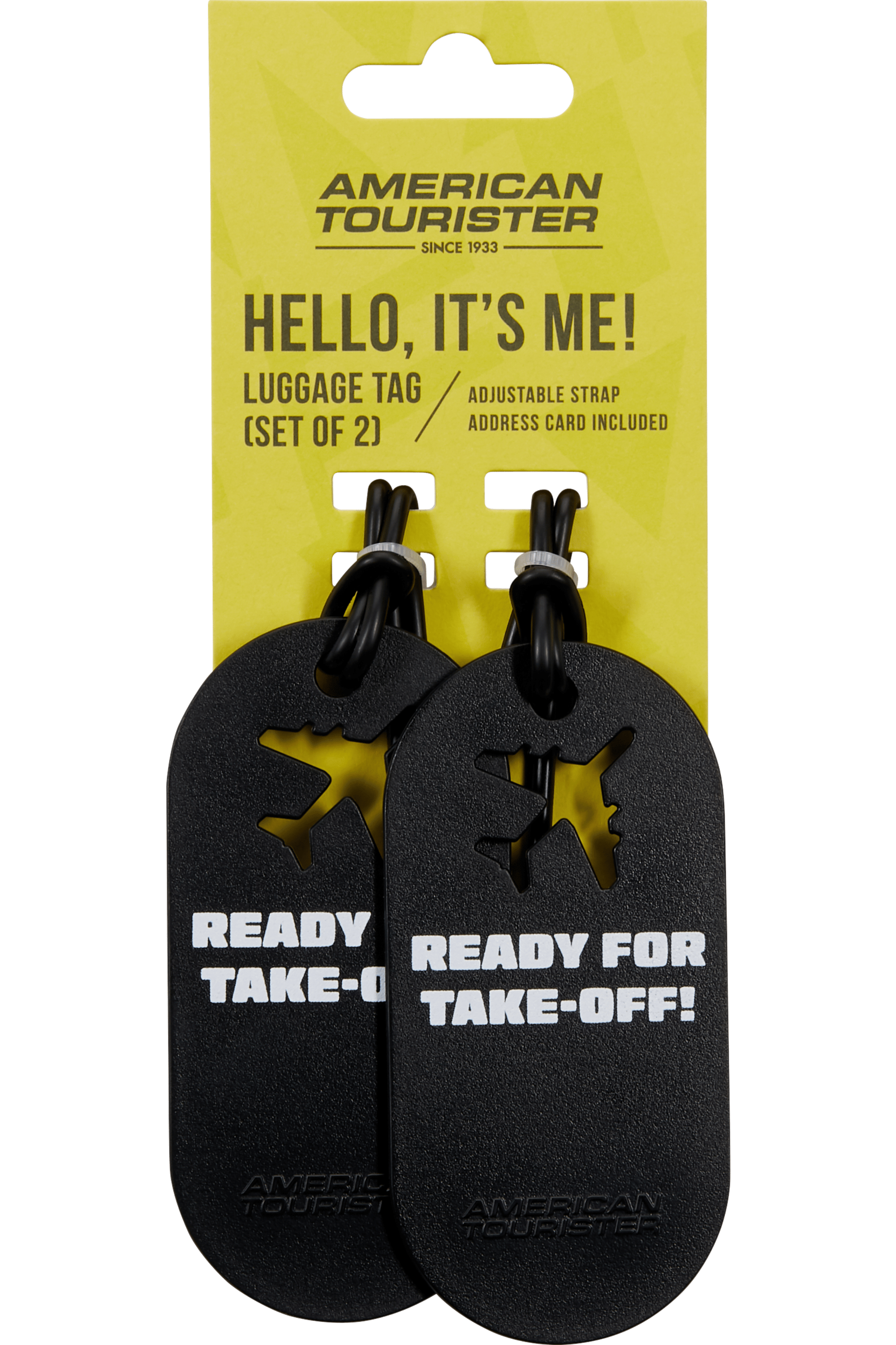 Fun Tags Porta indirizzi  Set di 2 pezzi AMERICAN TOURISTER | LUGGAGE TAG X2 FUNREADY FOR TAKE OFF