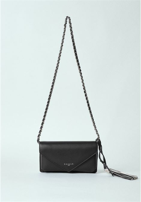 wallet bag in ecopelle nero GAELLE paris | GBADP4612NERO