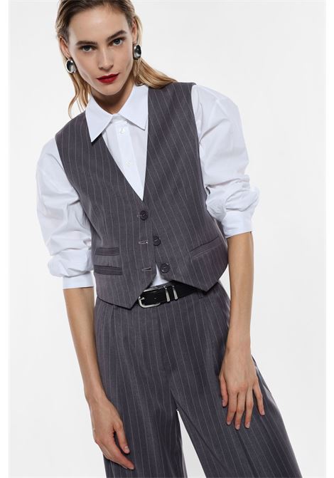 Gilet con bottoni e tasche IMPERIAL | LC24IETGRGIGIO MEDIO