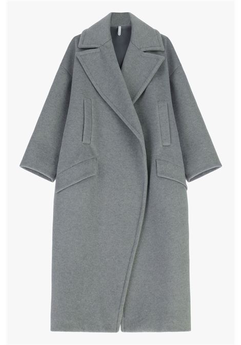 Cappotto over con maxi revers e tasche IMPERIAL | KG26KLYGRIGIO GHIACCIO