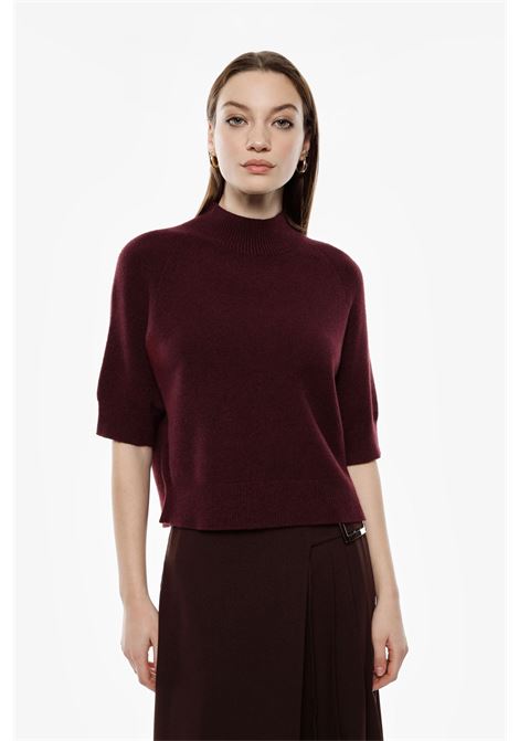 Maglione corto manica corta con collo polo IMPERIAL | M3025857ROSSO