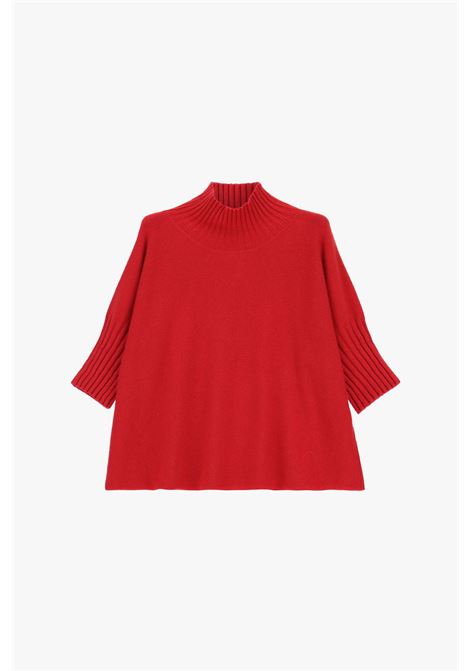 Maglione turtleneck maniche a mezzo braccio IMPERIAL | M3025859ROSSO