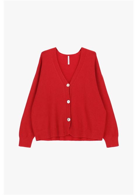 Cardigan con bottoni e vestibilità morbida IMPERIAL | M3025866ROSSO