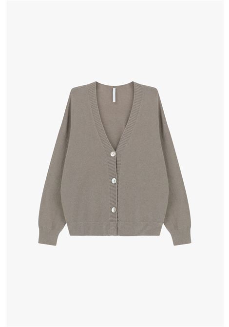 Cardigan con bottoni e vestibilità morbida IMPERIAL | M3025866TAUPE