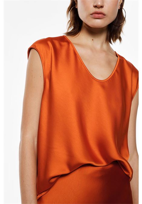 Top ampio scollo a v senza maniche IMPERIAL | REH0KBAARANCIO