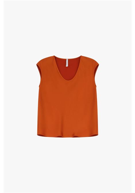 Top ampio scollo a v senza maniche IMPERIAL | REH0KBAARANCIO
