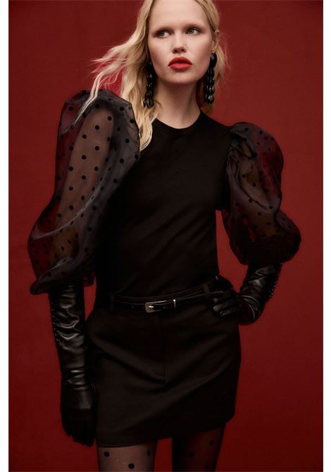 T-shirt manica lunga con maniche a palloncino pois IMPERIAL | TY72KYPNERO