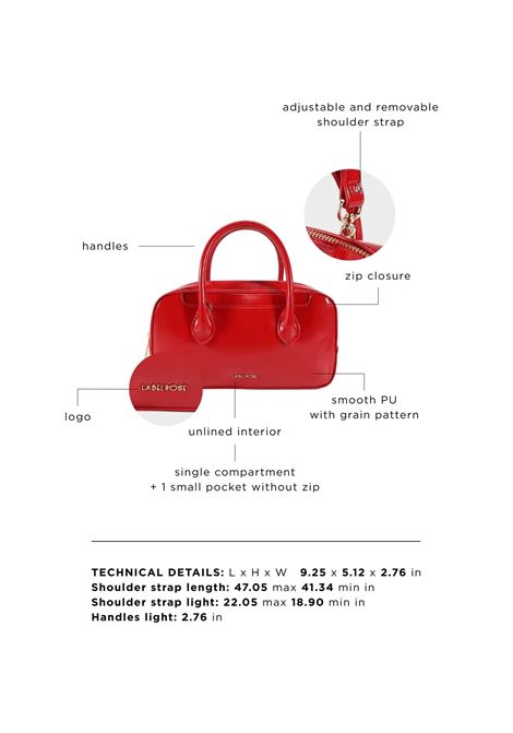 Borsa a mano IRIS - RED LABEL ROSE | IRISRED