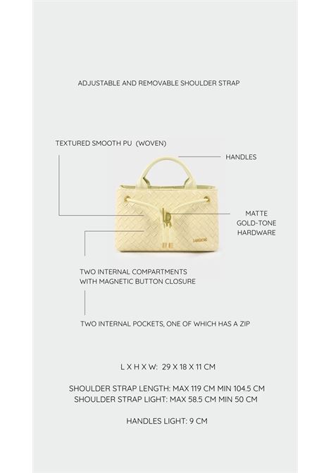 Borsa a mano MEGAN - BUTTER YELLOW LABEL ROSE | MEGANBUTTER YELLOW