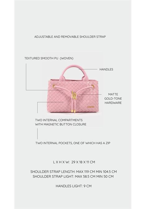 Borsa a mano MEGAN - PINK QUARZ LABEL ROSE | MEGANPINK QUARZ