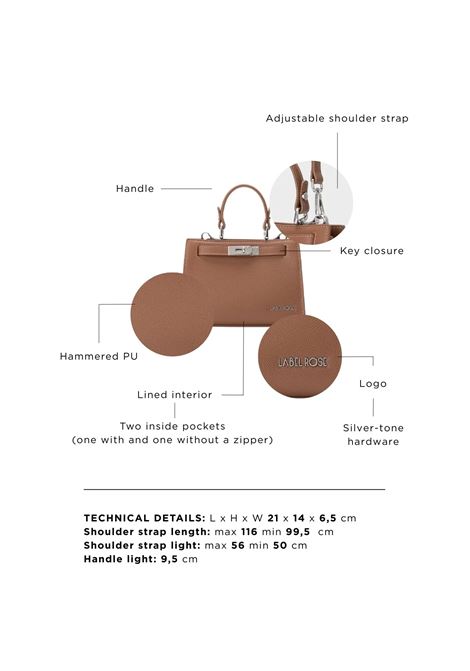 Borsa a mano PARIS MINI - MOCHA MIST LABEL ROSE | PARIS MINIMOCHA MIST