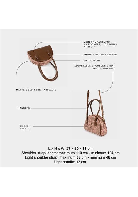 Mini bag a mano VIVIENNE - ROSA LABEL ROSE | VIVIENNEROSA