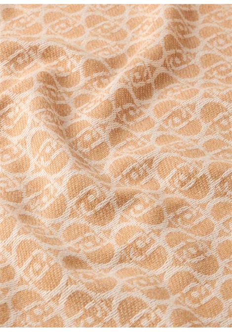 Stola con logo monogram Cammello LIUJO | 2F5018T030000070