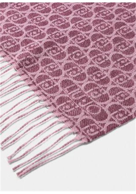 Stola con logo monogram Auberigine LIUJO | 2F5018T030091718