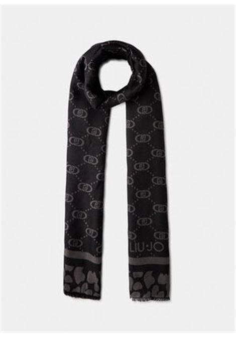 Stola con logo Nero LIUJO | 2F5040T030022222