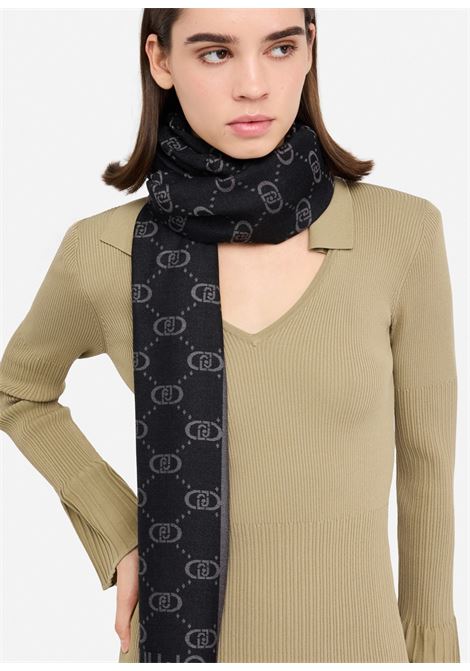 Stola con logo Nero LIUJO | 2F5040T030022222