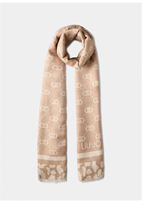 Stola con logo Beige LIUJO | 2F5040T030030003