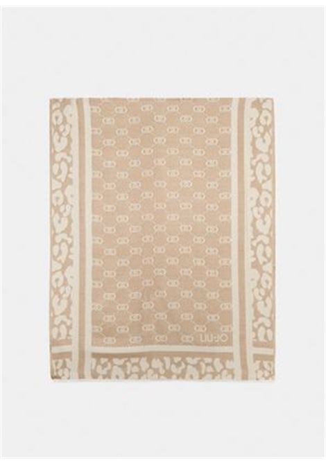 Stola con logo Beige LIUJO | 2F5040T030030003