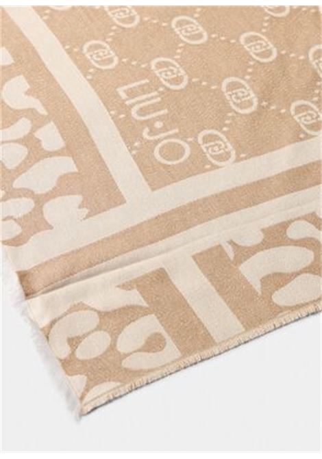 Stola con logo Beige LIUJO | 2F5040T030030003