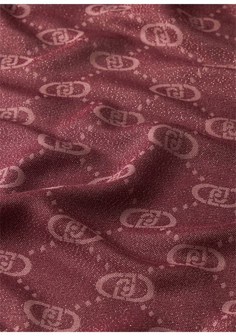 Stola con logo Red aubergine LIUJO | 2F5040T030091718