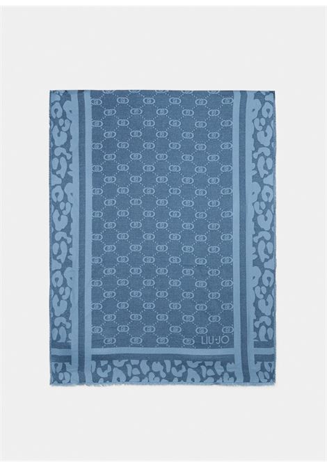 Stola con logo Azzurro LIUJO | 2F5040T030094033