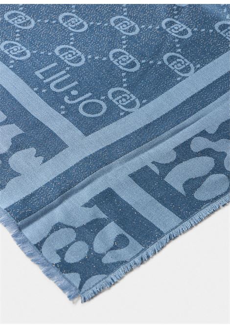 Stola con logo Azzurro LIUJO | 2F5040T030094033