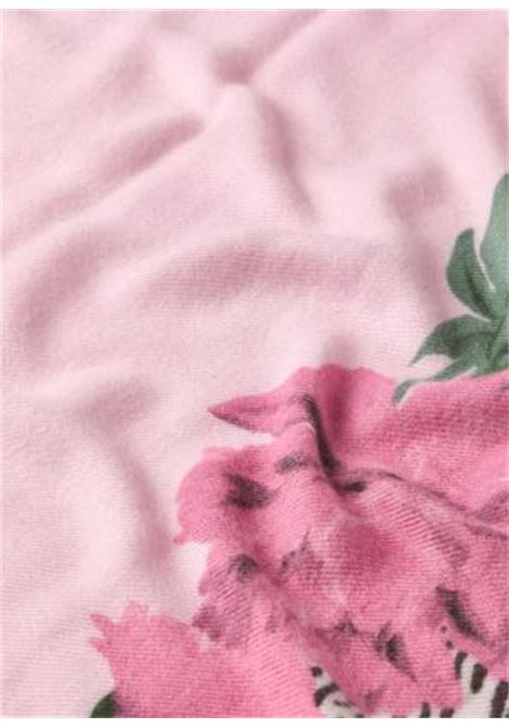Stola animalier floreale rosa lilla LIUJO | 2F5077T030043204