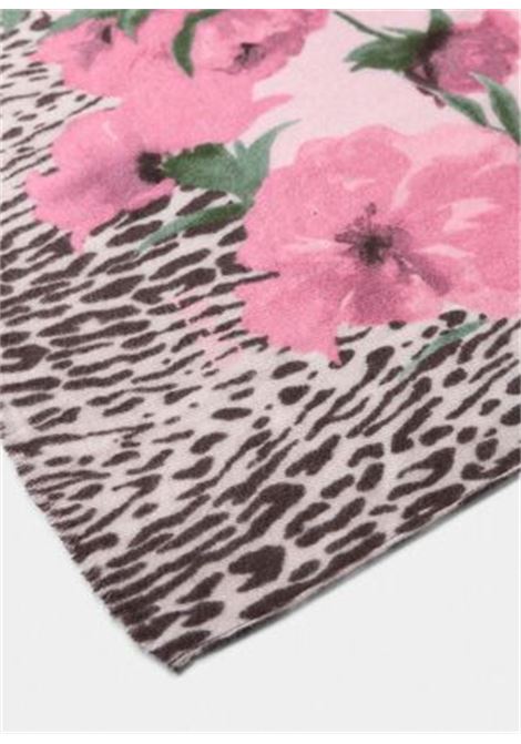 Stola animalier floreale rosa lilla LIUJO | 2F5077T030043204