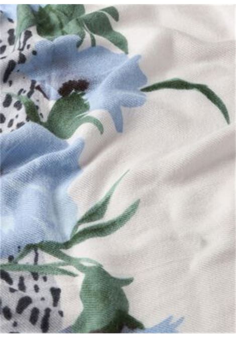 Stola animalier floreale Azzurro LIUJO | 2F5077T030074015