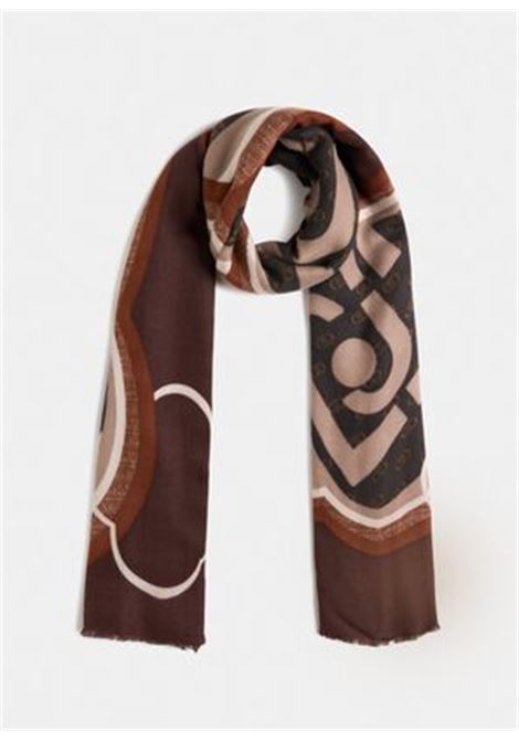 Stola con logo Marrone LIUJO | 2F5082T030000005