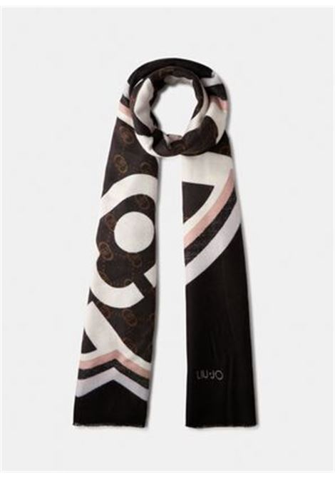 Stola con logo Nero LIUJO | 2F5082T030022222