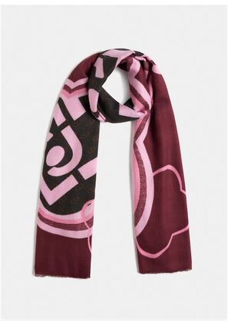 Stola con logo Rosso bordo LIUJO | 2F5082T030091726