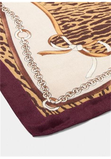 Foulard stampata Beige/bordò LIUJO | 2F5083T030000005
