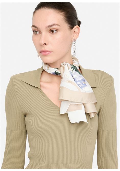 Foulard stampato Beige LIUJO | 2F5084T0300Q9106