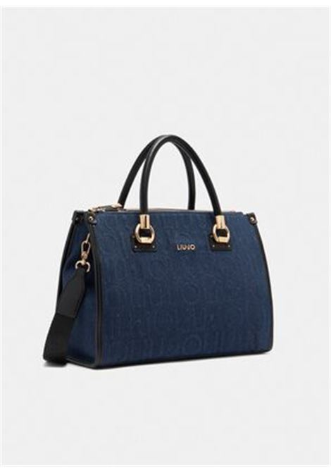 Shopping bag media in denim LIUJO | AF5008D000194024