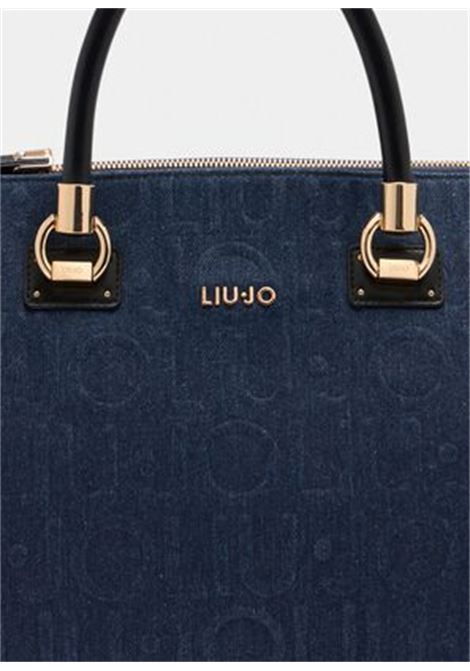 Shopping bag media in denim LIUJO | AF5008D000194024