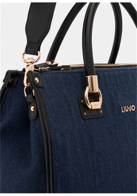 Shopping bag media in denim LIUJO | AF5008D000194024
