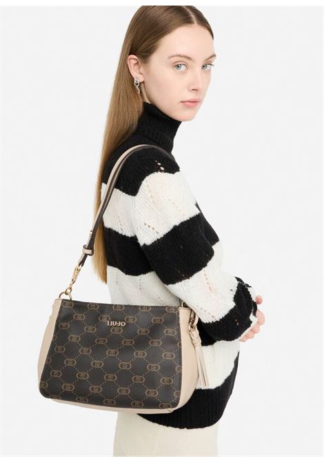 Borsa a spalla media monogram LIUJO | AF5116E005351308