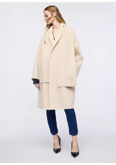 Cappotto in lana con sciarpa LIUJO | MF5025T4627P9031