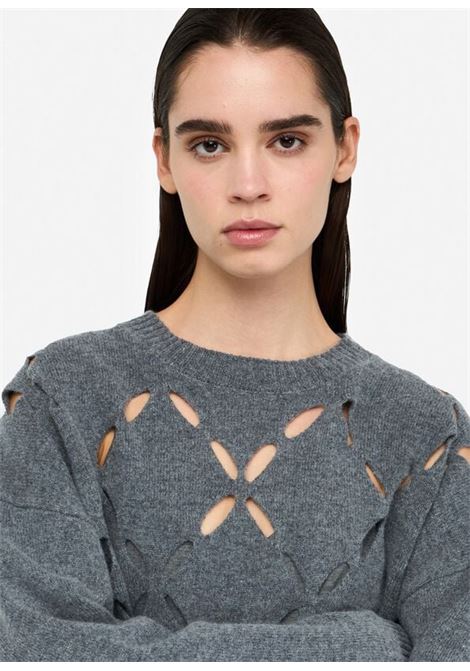 Maglia 100% lana con cut-out LIUJO | MF5039MS00902050