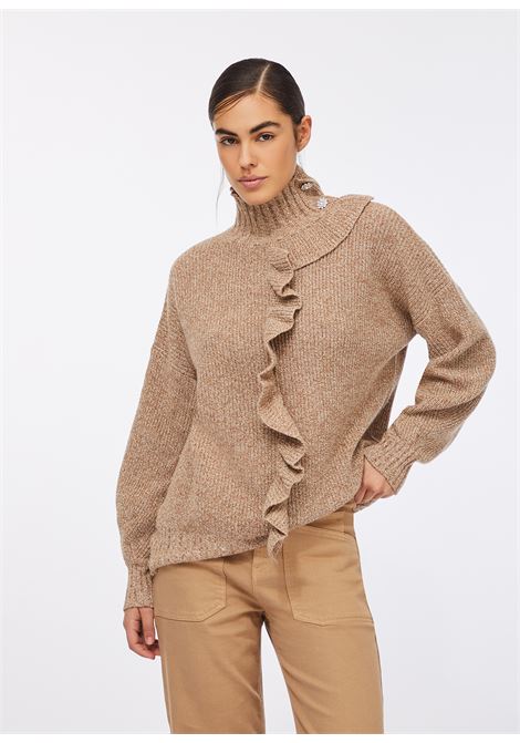 Maglia con maxi volant LIUJO | MF5052MS041P9120