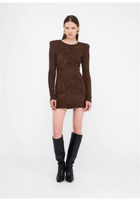 Abito in maglia con spalline imbottite LIUJO | MF5236MA10R04109