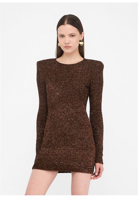 Abito in maglia con spalline imbottite LIUJO | MF5236MA10R04109