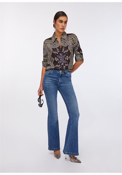 Camicia in twill stampato LIUJO | MF5393TS117P9141