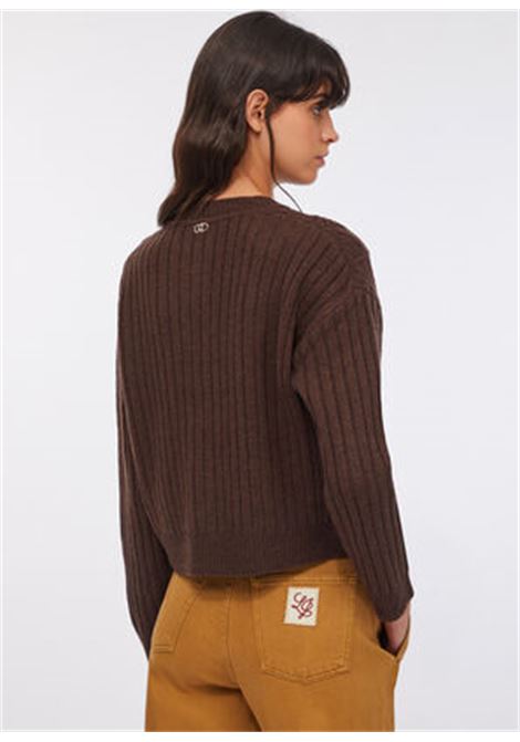 Cardigan in lana con bottoni gioiello Moro LIUJO | MF5423MS040X0385