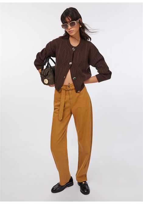 Cardigan in lana con bottoni gioiello Moro LIUJO | MF5423MS040X0385