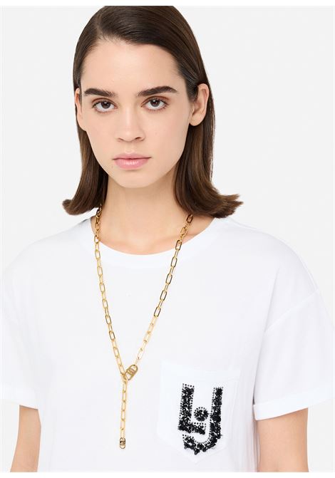 t-shirt lj paillettes LIUJO | UF5257JS904M9784